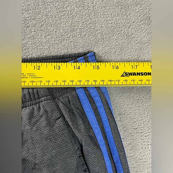 Adidas Pants Climalite Warm Up Track Pants Size Mens Medium M Leg Gray Blue - Picture 7 of 13